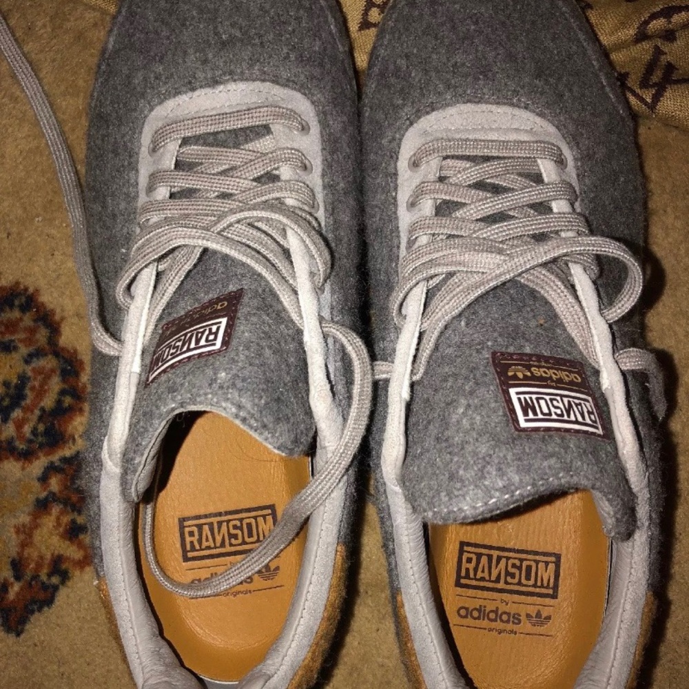 Adidas Ransom Gray Wool Shoes